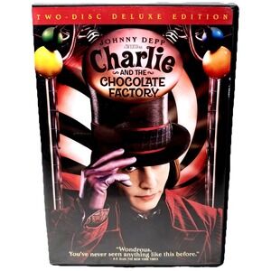 Charlie and the Chocolate Factory DVD 2005 2-Disc Set Johnny Depp Family Fantasy